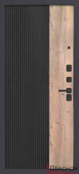 Входная дверь Вертикаль Графит