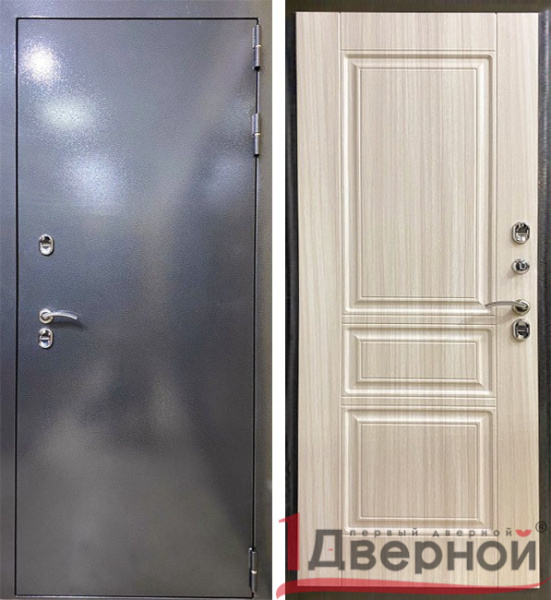 Входная дверь Аляска Серебро сандал (Термо)